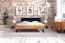 Masterton 01 Double Bed | Solid Oiled Beech Heartwood | Upholstered Headboard | 180 x 200 cm