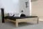 Futon bed / solid wood bed solid pine solid wood natural A1, incl. slatted frame - dimensions 140 x 200 cm