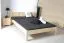 Futon bed / solid wood bed solid pine solid wood natural A1, incl. slatted frame - dimensions 160 x 200 cm