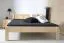 Futon bed / solid wood bed solid pine solid wood natural A1, incl. slatted frame - dimensions 140 x 200 cm