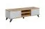 TV cabinet with four compartments Austgulen 04, color: oak riviera / light grey - dimensions: 45 x 160 x 45 cm (H x W x D)