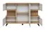 Sideboard / chest of drawers Austgulen 06, color: oak riviera / light grey - dimensions: 106 x 160 x 40 cm (H x W x D), with eight compartments