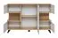 Sideboard Austgulen 06 | Oak Riviera & Light Grey | 106 x 160 x 40 cm | 8 Compartments | Push-to-Open