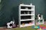 Robert Solid Beech Bookcase | White Lacquered Finish | Modern Design | 4 Compartments