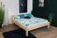 Futon bed / solid wood bed solid pine solid wood natural A1, incl. slatted frame - dimensions 160 x 200 cm