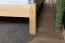 Futon bed / solid wood bed solid pine solid wood natural A1, incl. slatted frame - dimensions 160 x 200 cm