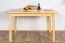 Dining Table 001, solid pine wood, clearly varnished - H75 x W120 x D75 cm