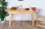 Extendable Dining Table 008, solid pine wood, clearly varnished - H75 x W120/150 x D60 cm 