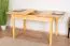Extendable Solid Pine Table Natural 008 | Square Design | 120/170 x 80 cm | Modern Aesthetic