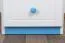 Chest of Drawers Solid Pine Wood | White & Blue Lacquered | 3 Drawers | 74 x 40 x 47 cm | Model 007