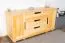 Chest of Drawers Solid Pine Solid Wood Natural 004 | 80 x 160 x 47 cm | Modern Design, Spacious Storage