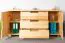 Chest of Drawers Solid Pine Solid Wood Natural 004 | 80 x 160 x 47 cm | Modern Design, Spacious Storage
