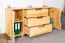 Chest of Drawers Solid Pine Solid Wood Natural 004 | 80 x 160 x 47 cm | Modern Design, Spacious Storage