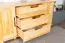 Chest of Drawers Solid Pine Solid Wood Natural 004 | 80 x 160 x 47 cm | Modern Design, Spacious Storage