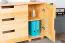 Chest of Drawers Solid Pine Solid Wood Natural 004 | 80 x 160 x 47 cm | Modern Design, Spacious Storage