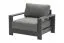 London lounge chair made of aluminum - color: anthracite, dimensions: 1010 x 840 x 670 mm