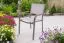 Garden chair Phoenix aluminum - aluminum color: grey aluminum, chair cover: light grey, depth: 605 mm, width: 565 mm, height: 850 mm