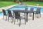 Turin aluminium garden table - color: anthracite, length: 2400 / 1800 mm, width: 900 mm, height: 760 mm