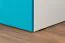 Children's Wardrobe Aalst 17 | Oak/White/Blue | 190 x 80 x 50 cm | Modern Hinged Door Closet