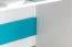 Children's Desk Aalst 23 | Oak/White/Blue | 86 x 125 x 55 cm | Modern Design | 2 Drawers