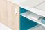 Children's Desk Aalst 23 | Oak/White/Blue | 86 x 125 x 55 cm | Modern Design | 2 Drawers