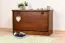 Shoe cabinet solid pine wood, Walnut Junco 216 - Measurements: 44 x 72 x 30 cm (H x W x D)