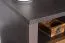 Selun 22 Bedside Cabinet | Dark Brown Oak & Grey | Modern Handleless Design | 45 x 50 x 43 cm