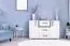 Kids' Room - Oskar 07 Chest of Drawers, Color: Anthracite / White - 84 x 128 x 40 cm (H x W x D)