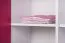 Children's Wardrobe Walter 03 | White & Pink High Gloss | 191 x 80 x 40 cm | Modern Hinged Door