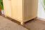 2 Door Storage Cabinet Columba 05, 2 door, solid pine wood, clearly varnished - H101 x W80 x D50 cm