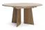 Extendable dining table | round dining table | 120-160 x 120 x 76 cm | extendable to 160 cm | dining room table | walnut color | ABS edges | Belladere 09