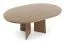 Extendable dining table | round dining table | 120-160 x 120 x 76 cm | extendable to 160 cm | dining room table | walnut color | ABS edges | Belladere 09