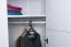Children's Wardrobe Dennis 14 | Hinged Door Cabinet | Ash/White | 188 x 71 x 71 cm