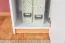 Children's Wardrobe Dennis 03 | Ash/White | 188 x 35 x 40 cm | Modern Storage for Kids' Room