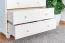 Chest of Drawers Solid Pine Wood White Lacquered Junco 138 | 4 Drawers | 82 x 80 x 42 cm