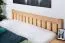 Double bed / guest bed solid beech wood natural 106, incl. slatted frame - dimensions 160 x 200 cm