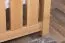 Double bed / guest bed solid beech wood natural 106, incl. slatted frame - dimensions 160 x 200 cm