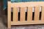 Double bed / guest bed solid beech wood natural 106, incl. slatted frame - dimensions 160 x 200 cm