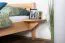 Double bed / guest bed solid beech wood natural 106, incl. slatted frame - dimensions 160 x 200 cm