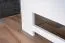 Sturdy double bed, modern guest bed, solid beech 110, white, incl. slatted frame, lying surface 160 x 200 cm