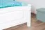White Children's Bed | Modern Youth Bed Solid Beech 117 | Slatted Frame Included | 80 x 200 cm