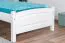 White Children's Bed | Modern Youth Bed Solid Beech 117 | Slatted Frame Included | 80 x 200 cm