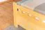 Double bed / guest bed solid pine solid wood natural 67, incl. slatted frame - dimensions 160 x 200 cm