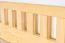 Double bed / guest bed solid pine solid wood natural 67, incl. slatted frame - dimensions 160 x 200 cm