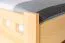 Double bed / guest bed solid pine solid wood natural 67, incl. slatted frame - dimensions 160 x 200 cm