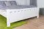 Modern Youth Bed Solid Pine 67 | White | Includes Slatted Frame | 160 x 200 cm | Robust & Stable | Easy Assembly