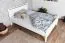 Children's Bed White Solid Pine 69 | Youth Bed 140 x 200 cm | Incl. Slatted Frame | Easy to Combine | Quality