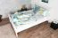 Elegant Youth Bed Solid Pine 69 | White | 160 x 200 cm | Slatted Frame Included | Premium Craftsmanship | Easy Assembly