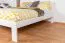 Elegant double bed solid pine 75, guest bed incl. slatted frame, lying surface 160 x 200 cm, high wood quality, durable and robust, easy assembly