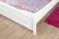 Children's Bed / Youth Bed Solid Pine White Lacquered 78 | 120 x 200 cm | Includes Slatted Frame